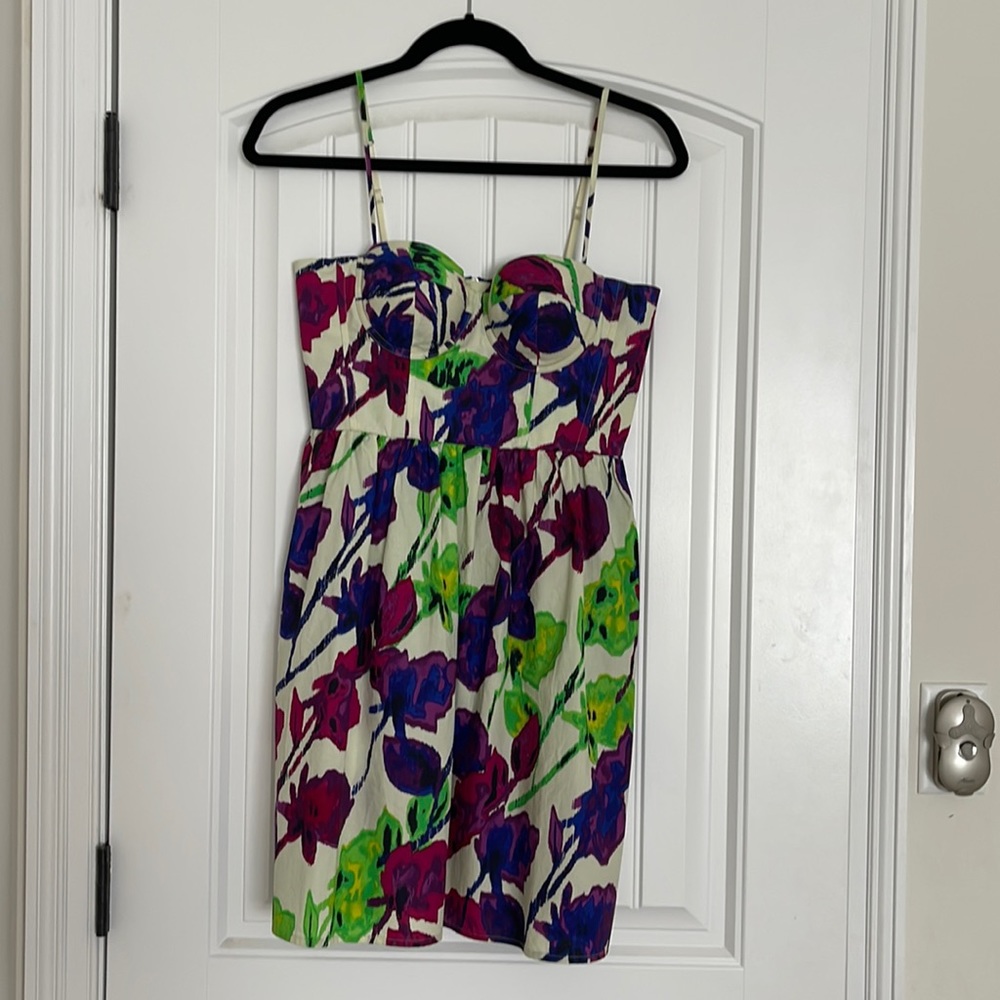 Water color floral dress